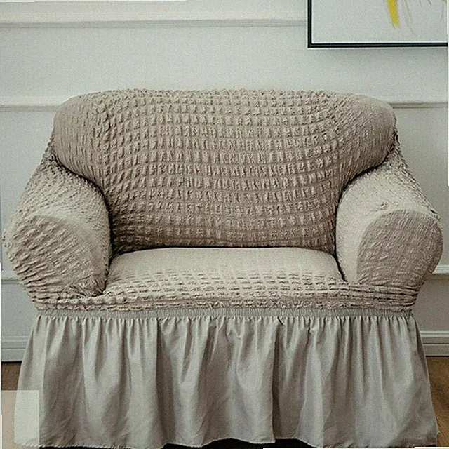 Popcorn Sofa Couch Cover Stretch Elastic Sofa Protector Cover Slipcover