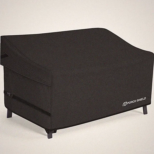 Porch Shield Waterproof Outdoor Furniture Sofa 60"W x 35"D x 35"H, Black