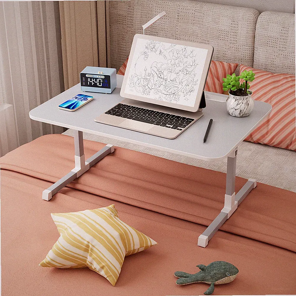 Portable Laptop Bed Tray Table Lap Desk w/LED Light Folding Lap for Sofa Couch
