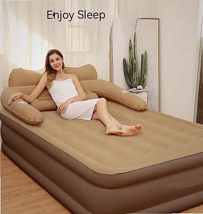 Portable Queen Size Air Mattress Sofa Bed For Outdoor Indoor Inflatable Couch