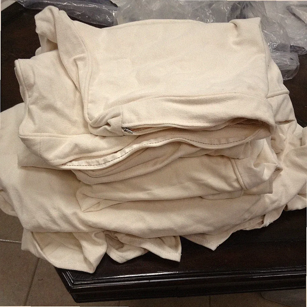 Pottery Barn Basic Sectional Left Chaise Right Loveseat SLIPCOVER Natural Canvas