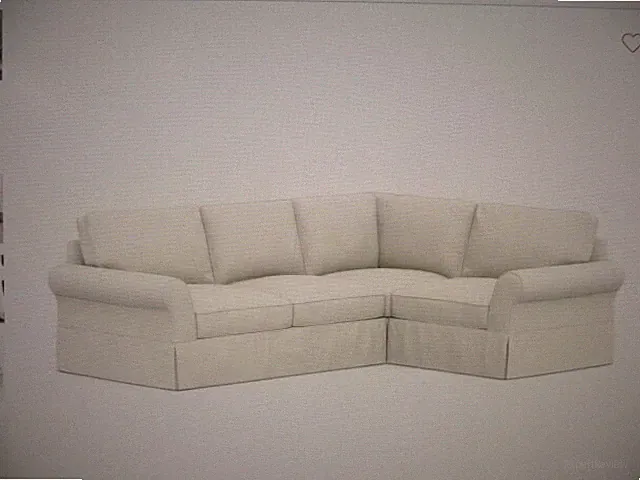 Pottery Barn Basic Sectional sofa slipcover Washed Linen cotton Ivory IMPERFECT