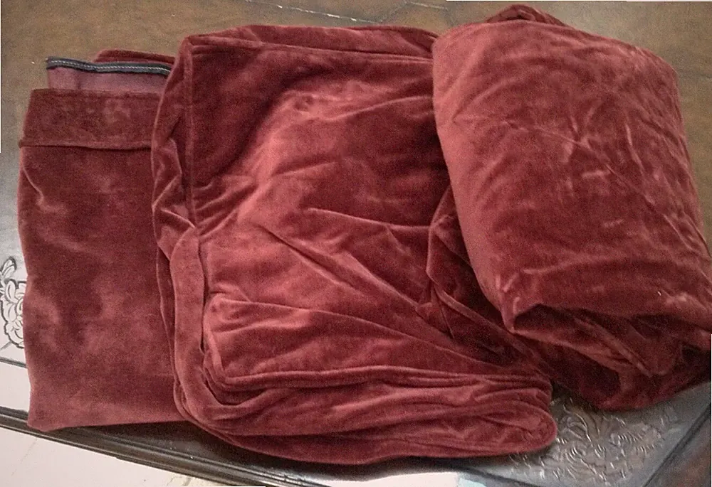 Pottery Barn Basic sofa Sectional ARMLESS CHAIR SLIPCOVER ONLY Cordovan Velvet