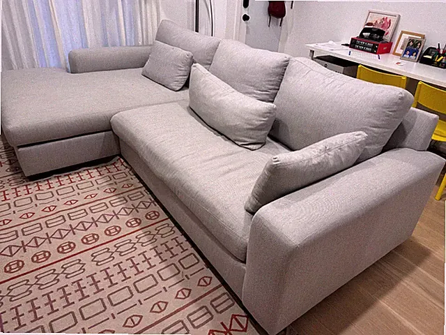 Pottery Barn Big Sur Deep Seat Sofa Right Arm with Double Chaise in Gray