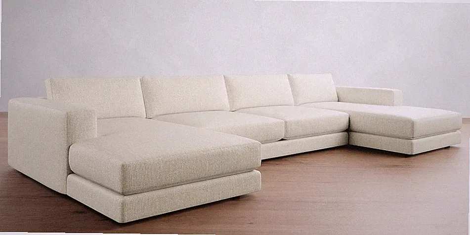 Pottery Barn - Carmel Lounge Double Chaise Sectional