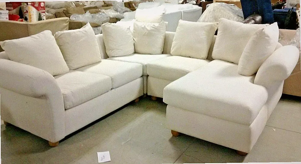 Pottery Barn Charleston Round Arm 4 Piece Sectional sofa loveseat chaise corner