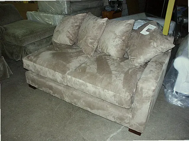 Suede Loveseat