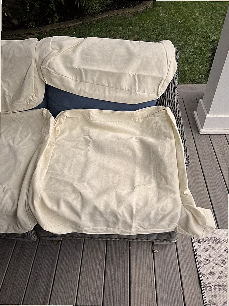 Pottery Barn Huntington Slope Arm Sectional Cushion Cover, Right End Natural