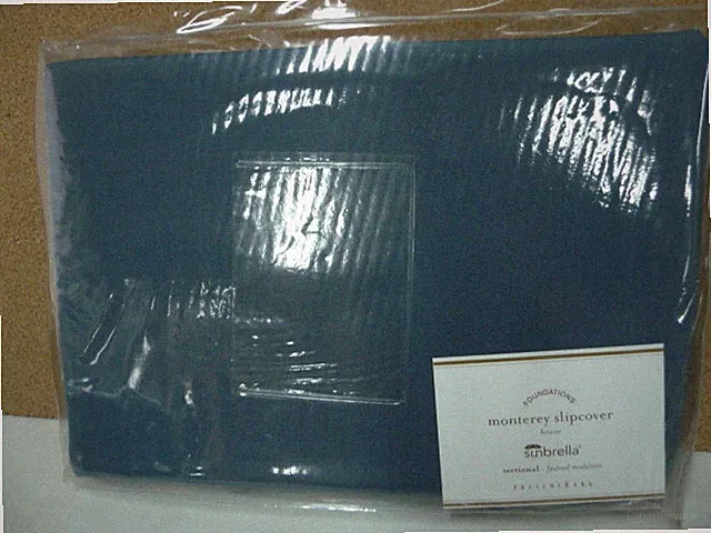 Pottery Barn Monterey Outdoor Sectional Cushion Slipcover Saphire 3 available