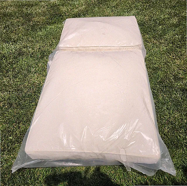 Pottery Barn outdoor Sectional Arm armless Cushion SET CANVAS chatham slipcover