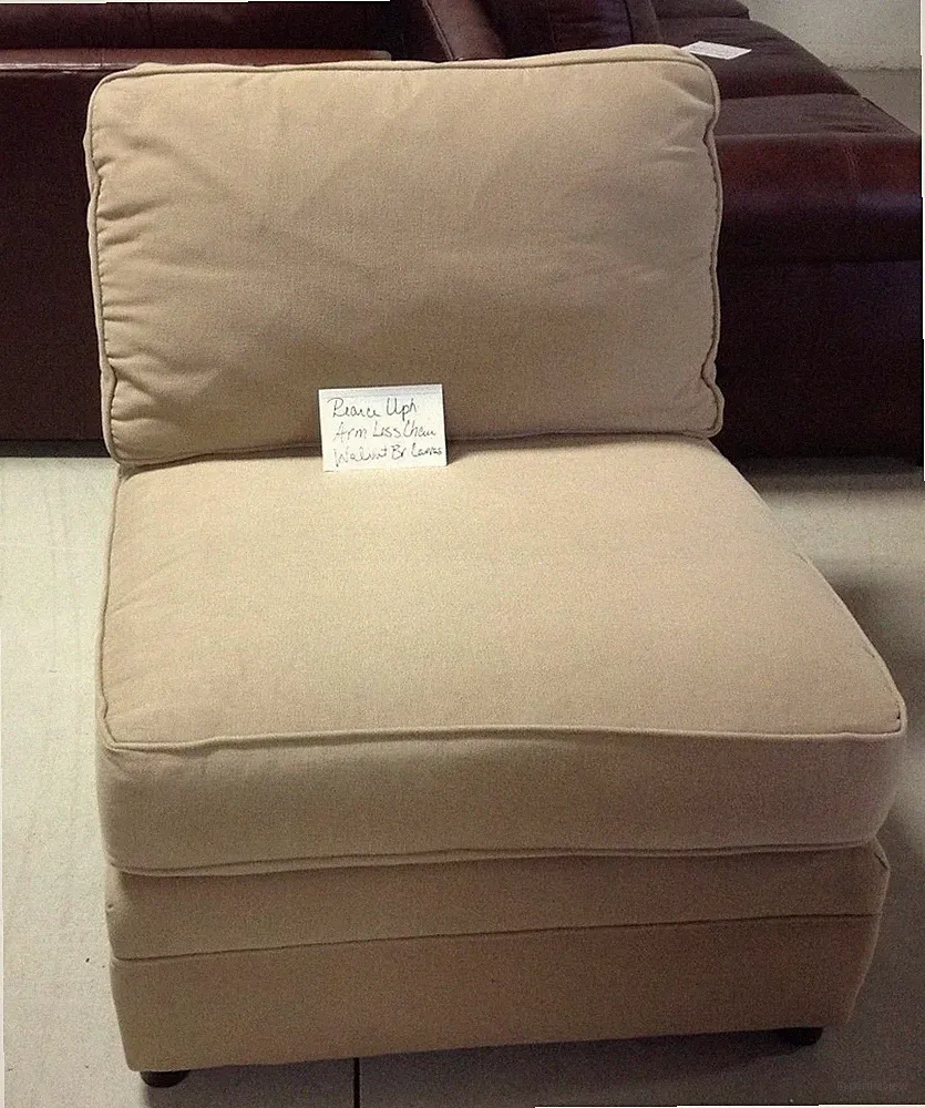 Pottery Barn PB Pearce Couch Sofa Sectional Walnut Canvas Armless CHAIR
