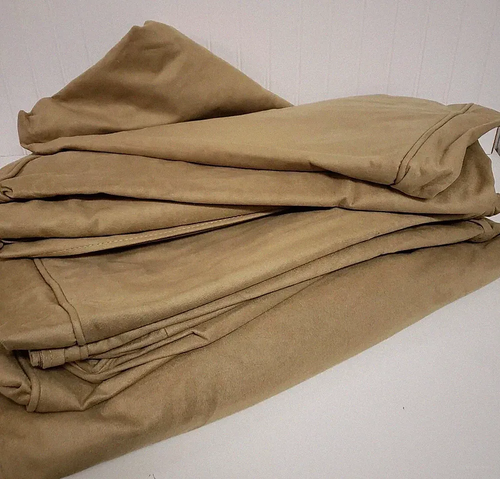 Pottery Barn Pearce Armless Sofa Slipcover Everyday Suede Light Wheat sectional