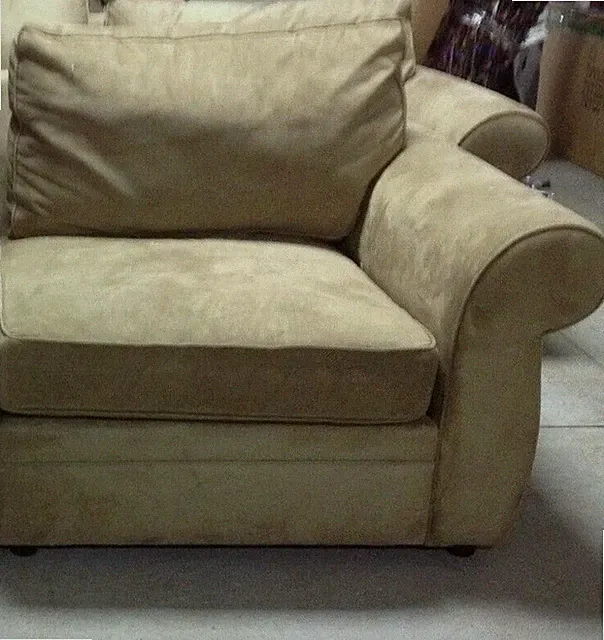 Pottery Barn Pearce Couch Sofa Sectional Wheat Everyday Suede Right Arm Chair