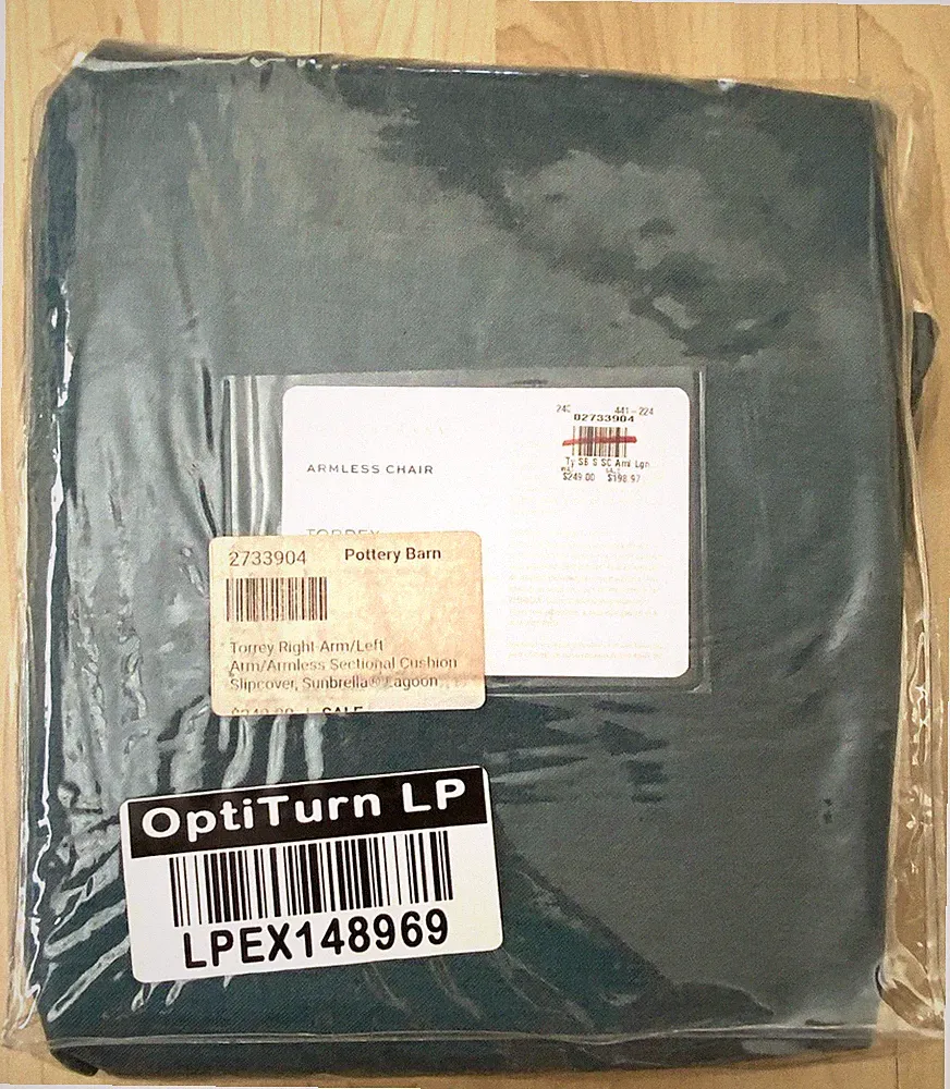 Pottery Barn Torrey Right-Arm/Left-Arm/Armless Sectional Cover Sunbrella Navy