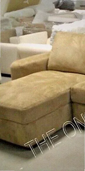 Pottery Barn Ultimate Sectional CHAISE ONLY Lounge storage wheat Suede