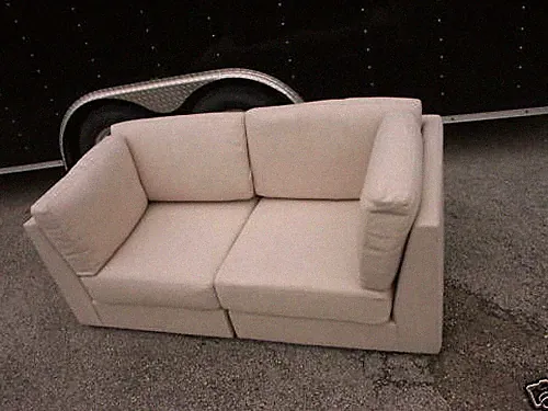 Pottery Barn West Elm 2 Sectional Sofa Loveseat corners Settee Chair 65" long