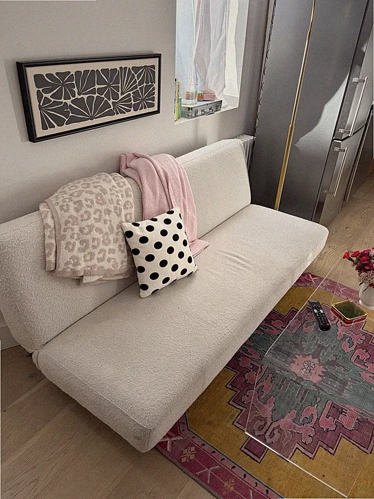 Pottery Barn White Futon Sofa