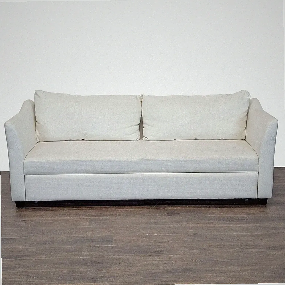 Pottery Barn York Slope Arm Cream Sleeper Sofa with Pull-Out Bed