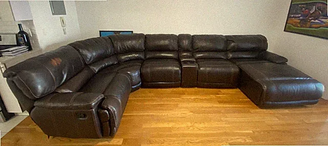 Power Reclining Sectional Sofa with Chaise