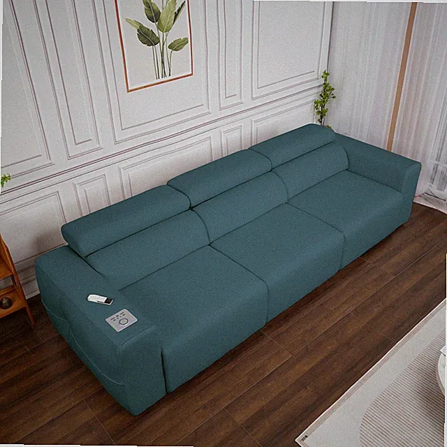 Power Reclining Sofa, Electric 3-Seat Recliner Sofa Modular Recliner Couch wit