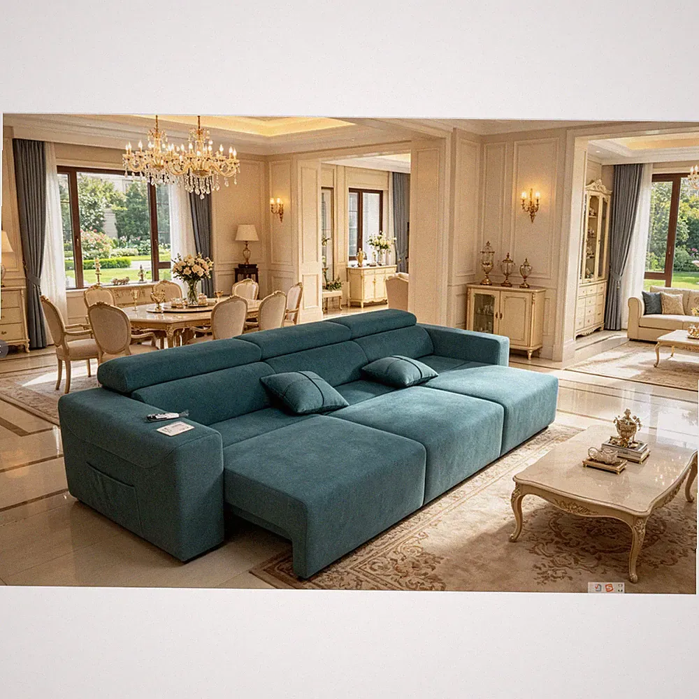 Power Reclining Sofa, Electric 3-Seat Recliner with Bluetooth, Wireless Charging