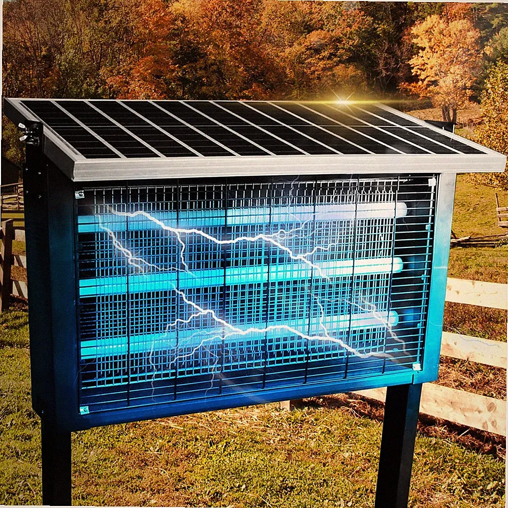 Powerful Super Large Solar Bug Zapper Outdoor for 8000 sq.ft, Rechargeable So...