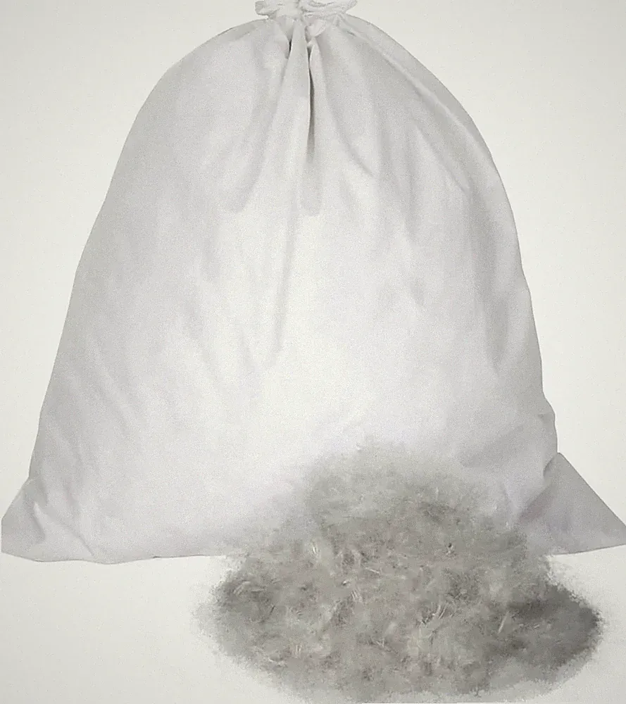 Premium 10/90 Goose Down Feather Blend - 10 lbs Gray Pillow Fill