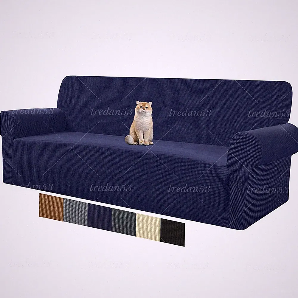 PREMIUM Elastic STRETCH SOFA COVERS Slipcover Protector Settee 1/2/3/4 Seater US