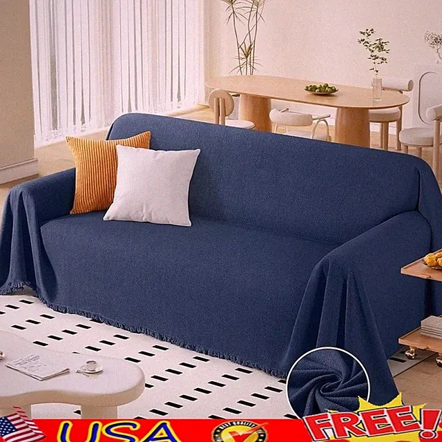 Premium Polyester Couch Cover Sofa Protector Durable Throw Blanket Home Decor US