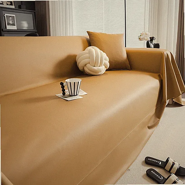 Premium PU Leather Waterproof Sofa Cover Scratch Protection Easy Clean for Pet