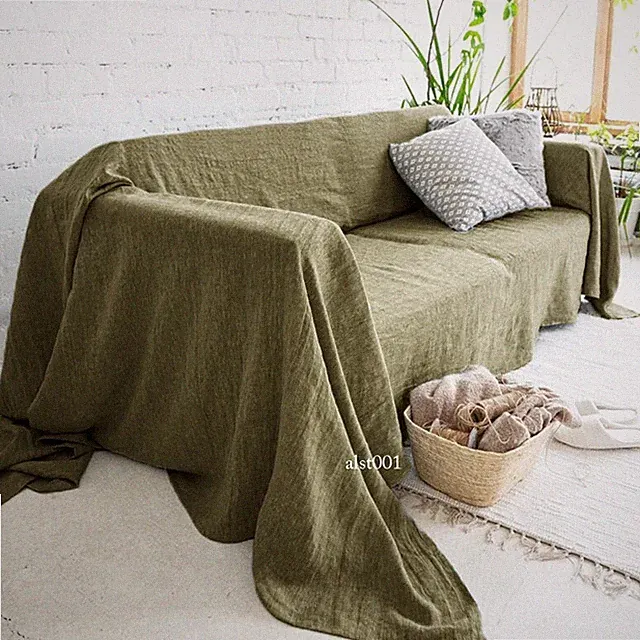 Premium Quality Sofa Slipcover 100% Linen Sofa Cover Soft Couch Chair Cover