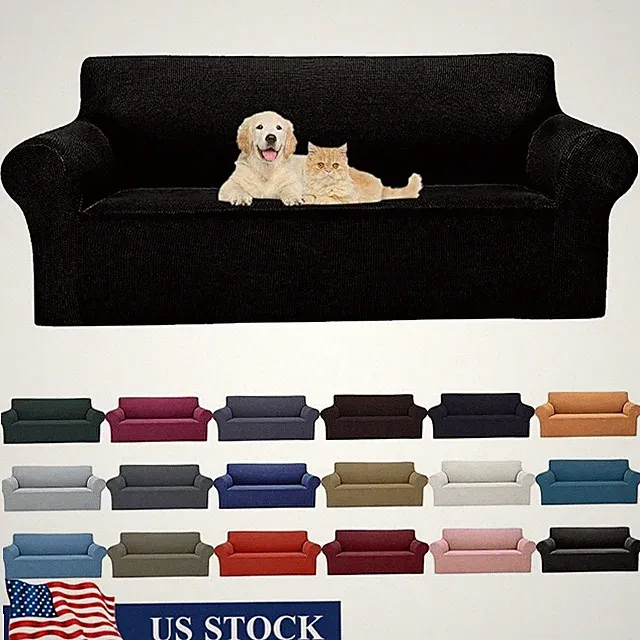 Premium Stretch Fabric Couch Cover Durable Easy Installation Furniture Protector