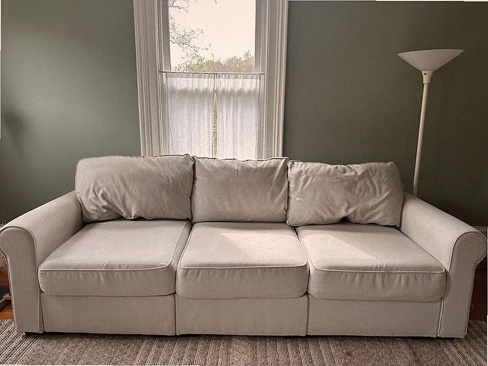 *price drop* LoveSac Sactional Covers - Oyster Recycled Faux Linen
