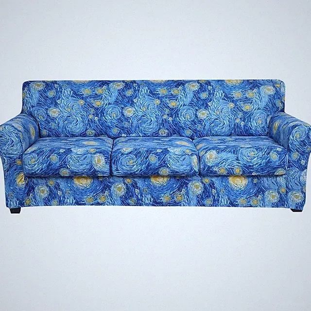 Printed elastic armchair cover, individual sofa cushion cover, home decor