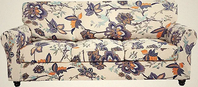 Printed sofa cover, floral pattern, 4-piece sofa cover set,Large