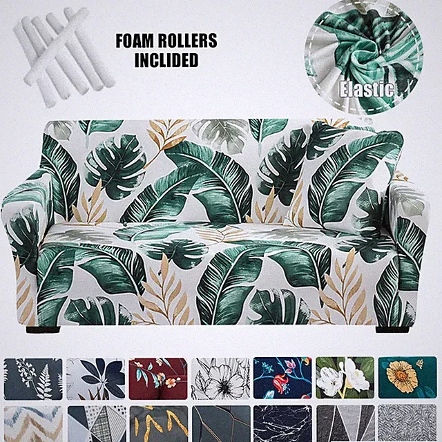 Printed Sofa Covers for Living Room Elastic All inclusive Corner Sofa Slipcover