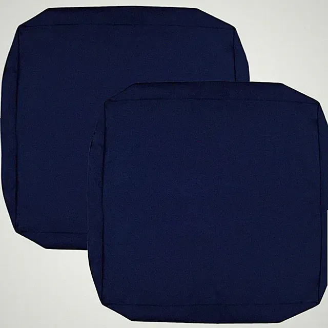 Protective Sofa Cushion Covers - 18x18x2, 2-Pack, Navy Blue