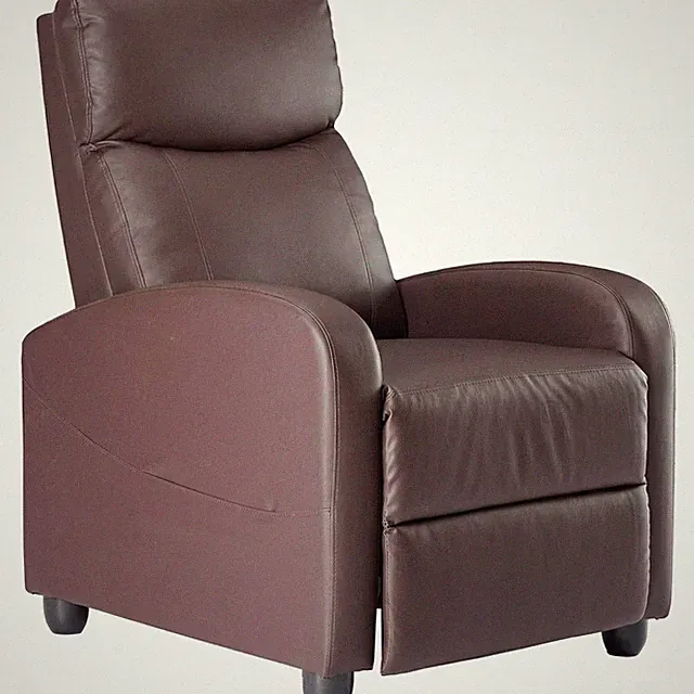 PU Leather Fabric Single Sofa Living Room Recliner Chair Massage Theater Chair