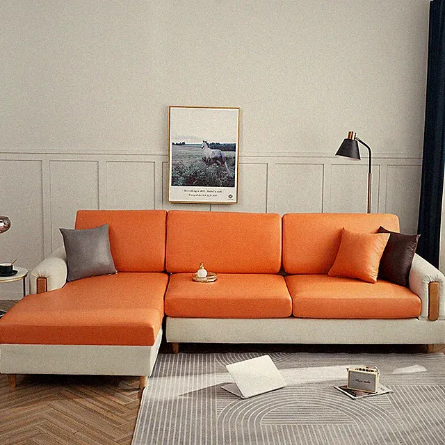 PU Leather Sofa Cushion Cover Waterproof Sofa Couch Seat Cover Full Wrap New
