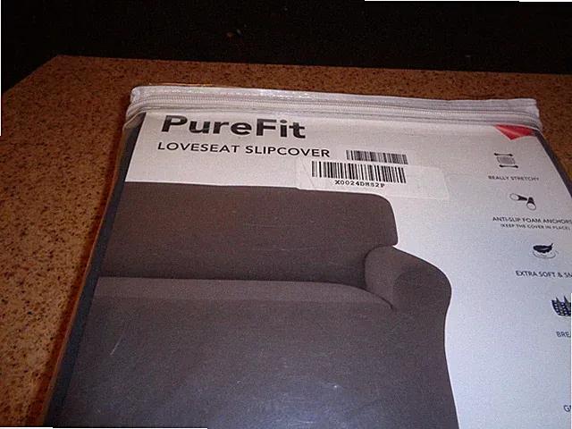 PureFit Loveseat Slipcover, brand new, black?, 2 seater sofa (Loveseat) New