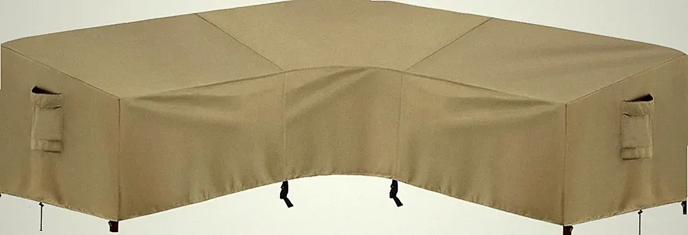 PureFit Outdoor Sectional Sofa Cover Waterproof V Shaped Patio Furniture Covers