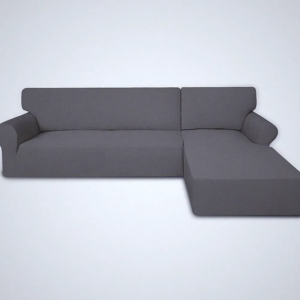 PureFit Super Stretch Sectional Couch Covers - 2 pcs Spandex Non Slip Sofa