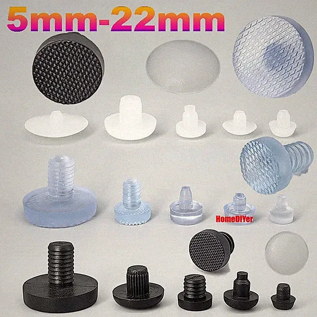 PVC/PP Chair Table Rubber Studs Furniture Feet Buffer Glass Plate Support Glides