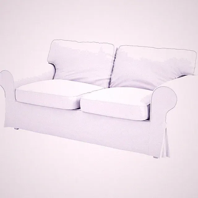 Quality Washable Ektorp Sofa Cover for Loveseat & Armchair - White Cotton