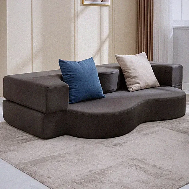 Queen Convertible Folding Futon Sofa Bed Floor Sofa Sleeper Japanese Style Couch