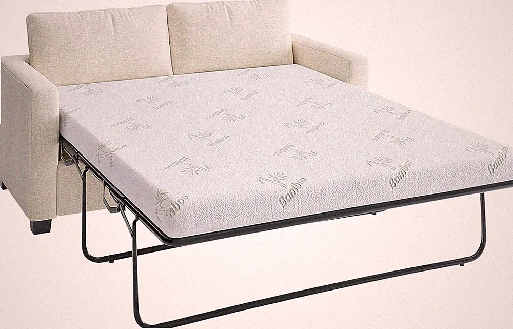 Queen Size 4.5" Gel Memory Foam Sofa Bed Mattress with Soft Cover