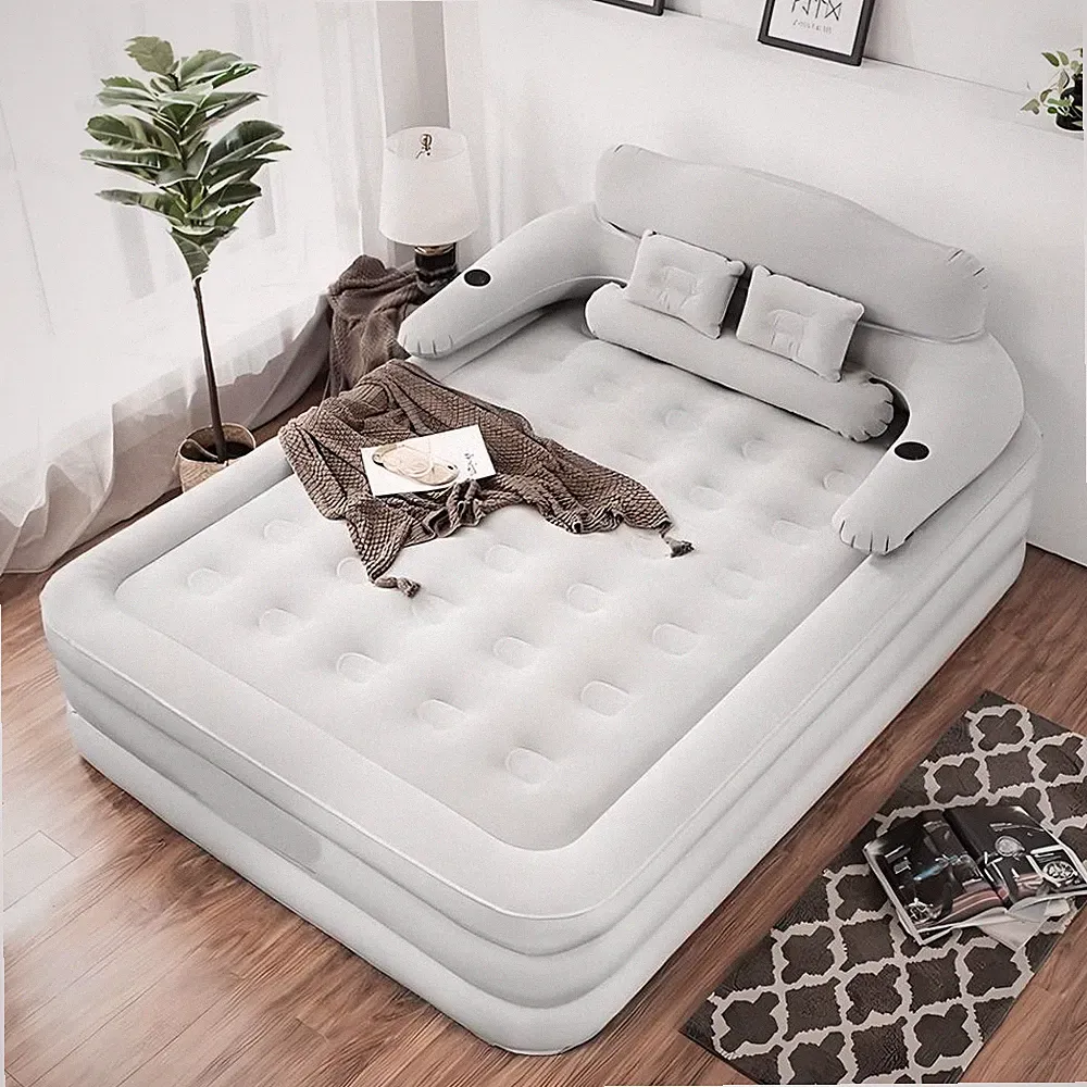 Queen Size Air Mattress Sofa Bed for Outdoor Indoor Portable Inflatable Couch