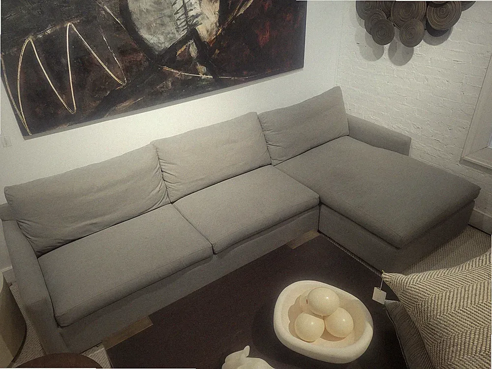Queen-Sized Sleeper Sectional in Perennials Sailcloth by Cobble Hill