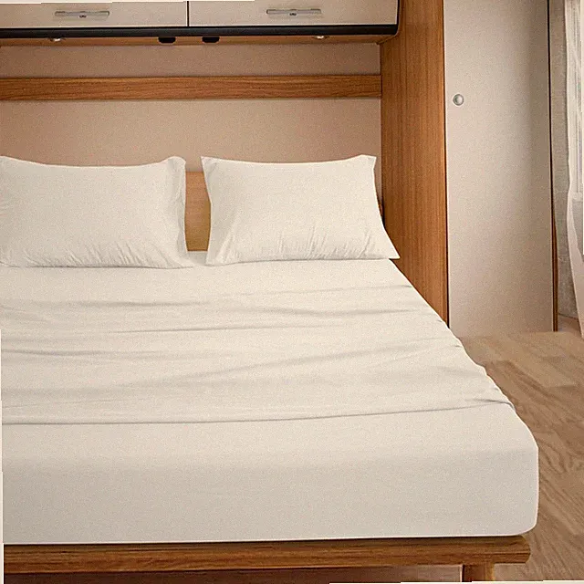 Queen Sleeper Sofa Bed Sheet Set, in 100% Egyptian Cotton, 600 Tc, Soft and Heav