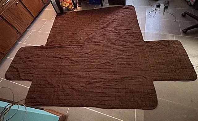 QUILTED BROWN MICROSUEDE FURNITURE 3-SEAT SOFA COVER PROTECTOR